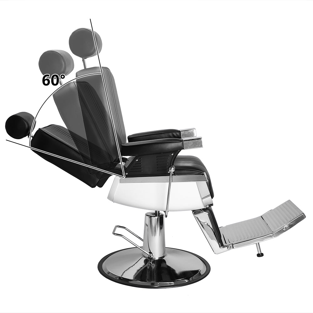 OmySalon PH773 Professional Heavy Duty Hydraulic Reclining Barber Chair
