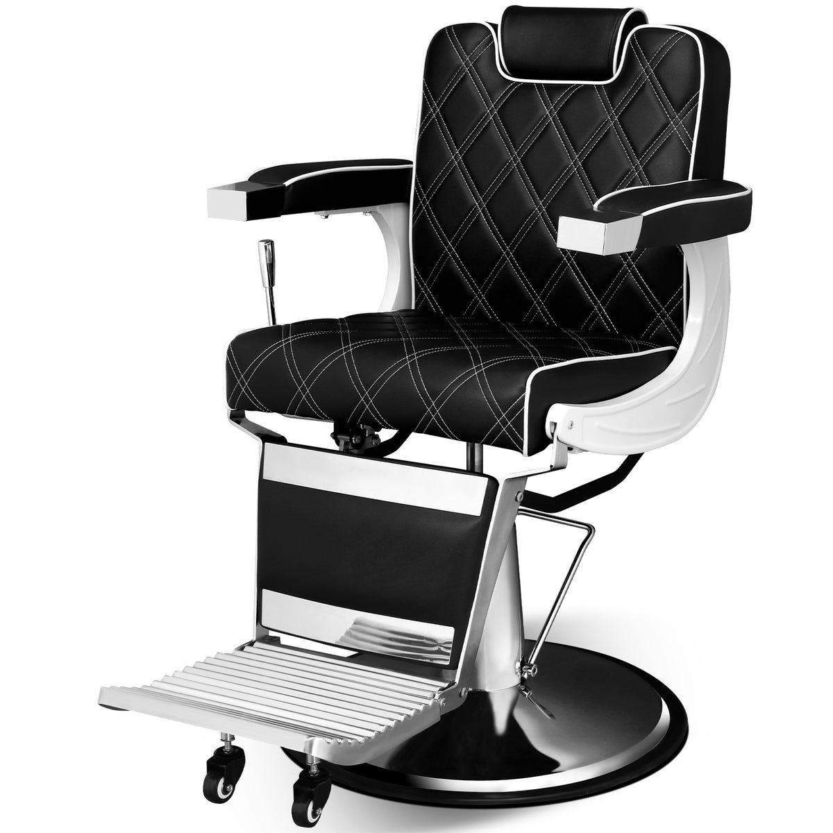 OmySalon BC1401 Modern Style Heavy Duty Hydraulic Recline Barber Chair