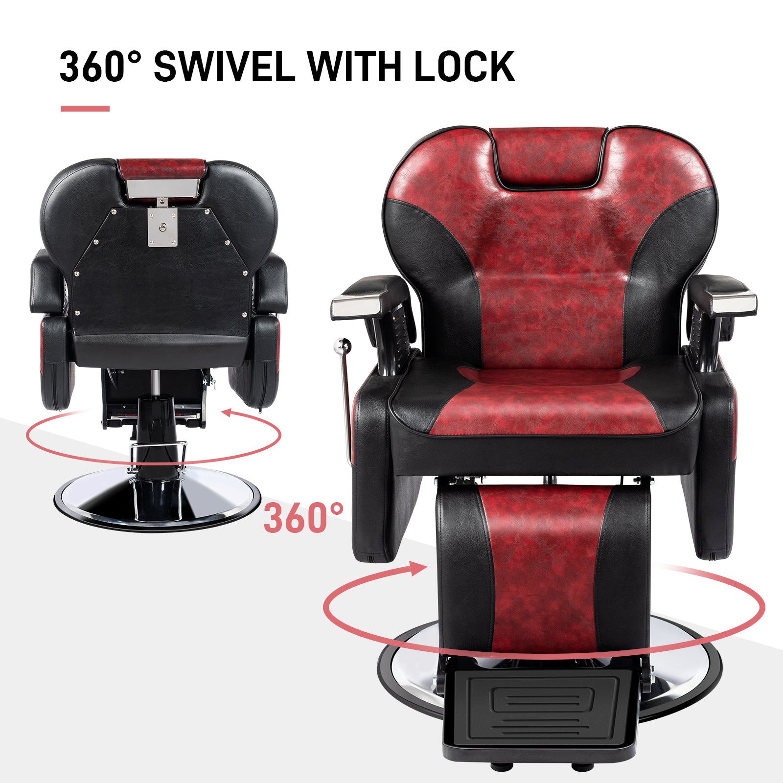 OmySalon Hydraulic Barber Chair Heavy Duty