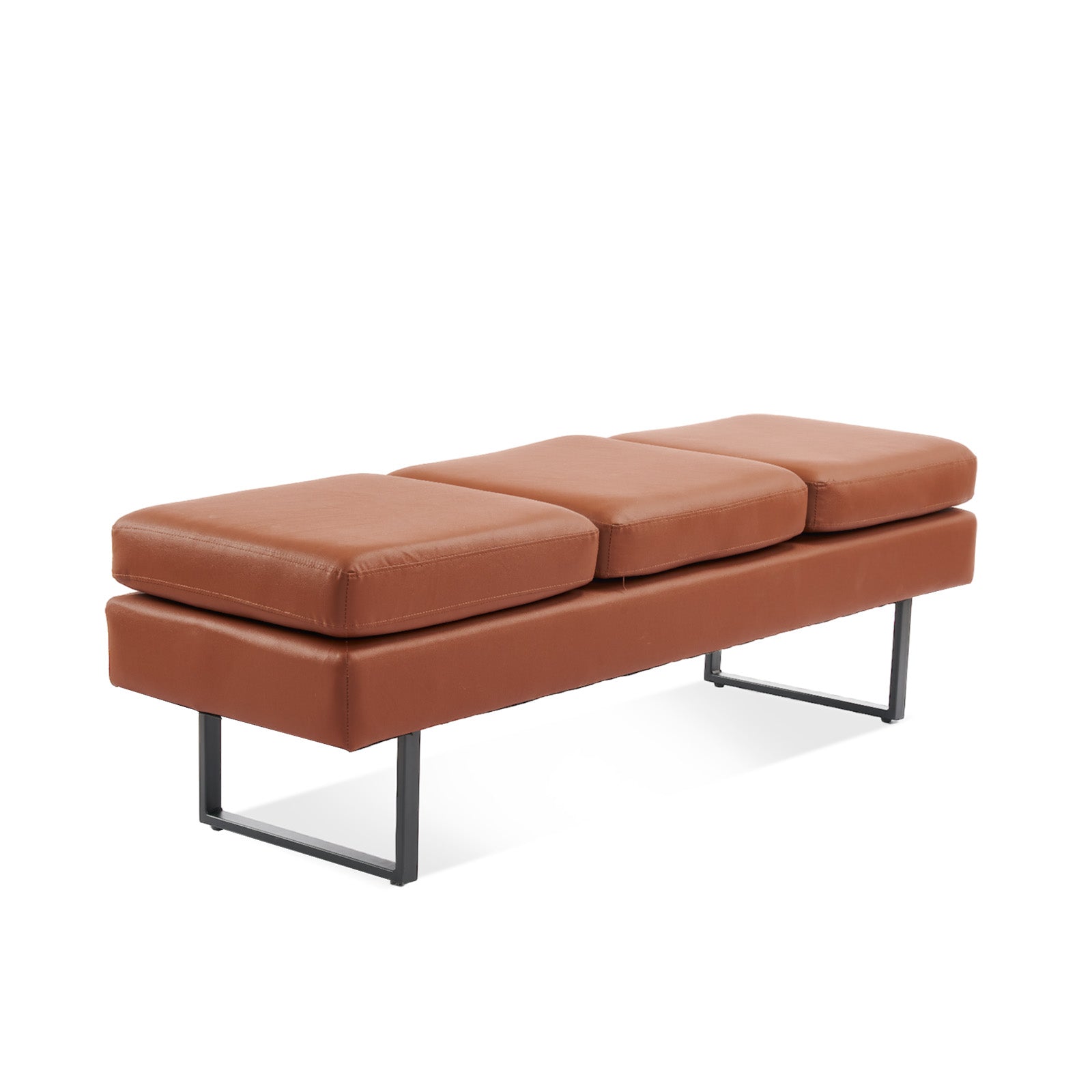 OmySalon WB Modern Reception Waiting Room Bench Chair with Thickened Iron Leg for Beauty Barber Salon SPA Office