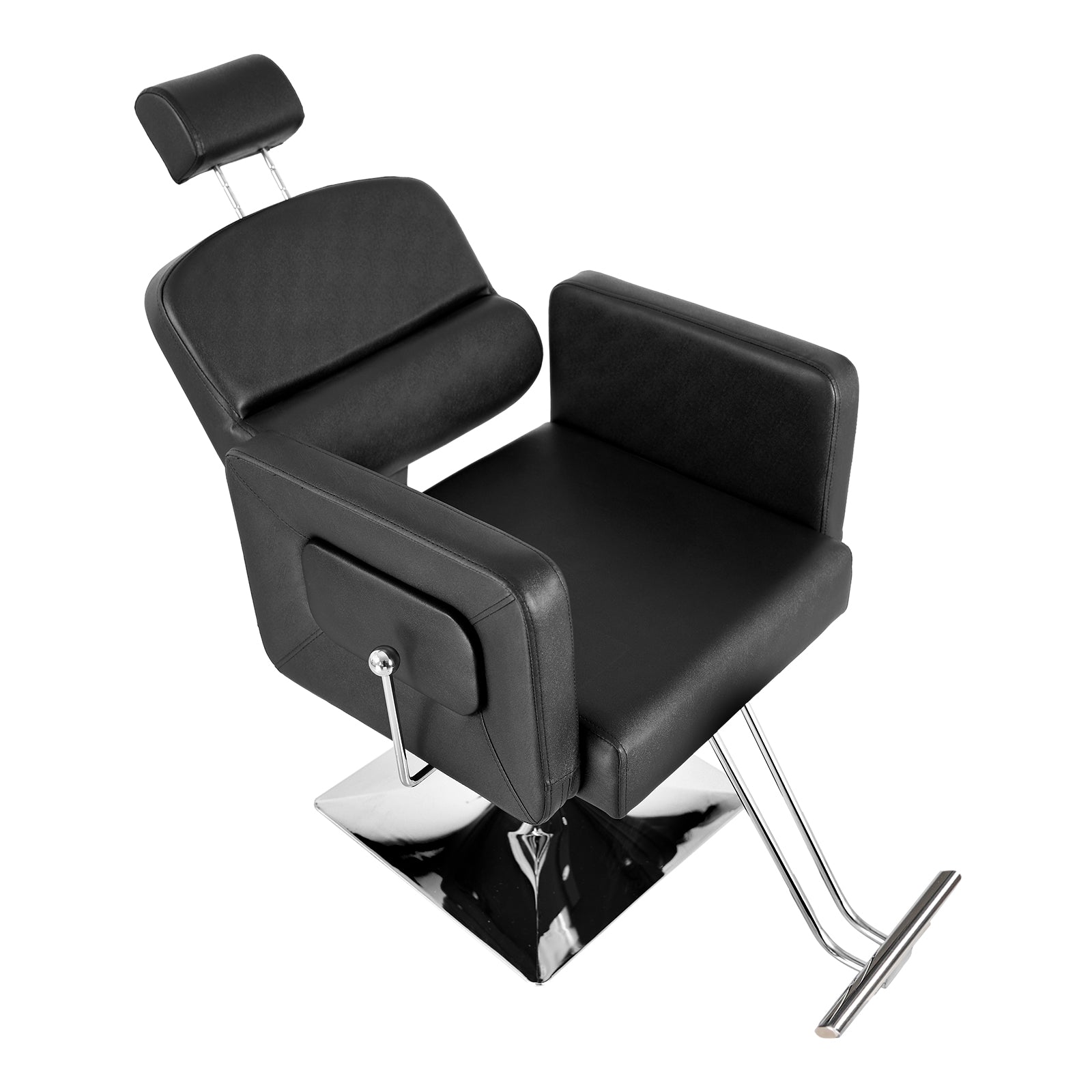 OmySalon SC1801 All Purpose Heavy Duty Reclining Minimalist Hair Salon Chair w/Headrest