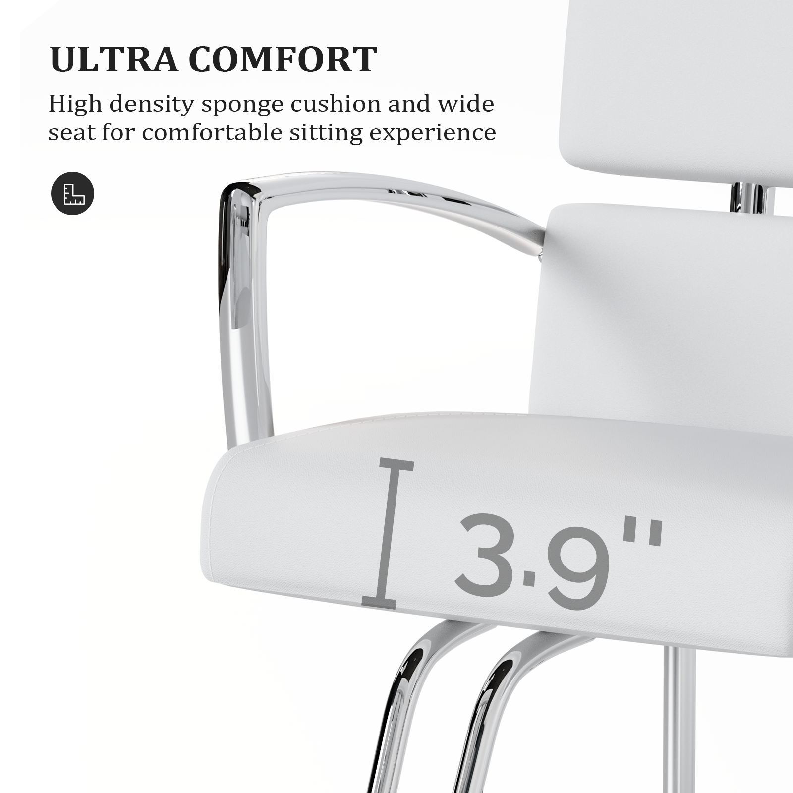 OmySalon Beauty Barber Chair Salon Hydraulic Styling Chair with 360 Degree Swivel