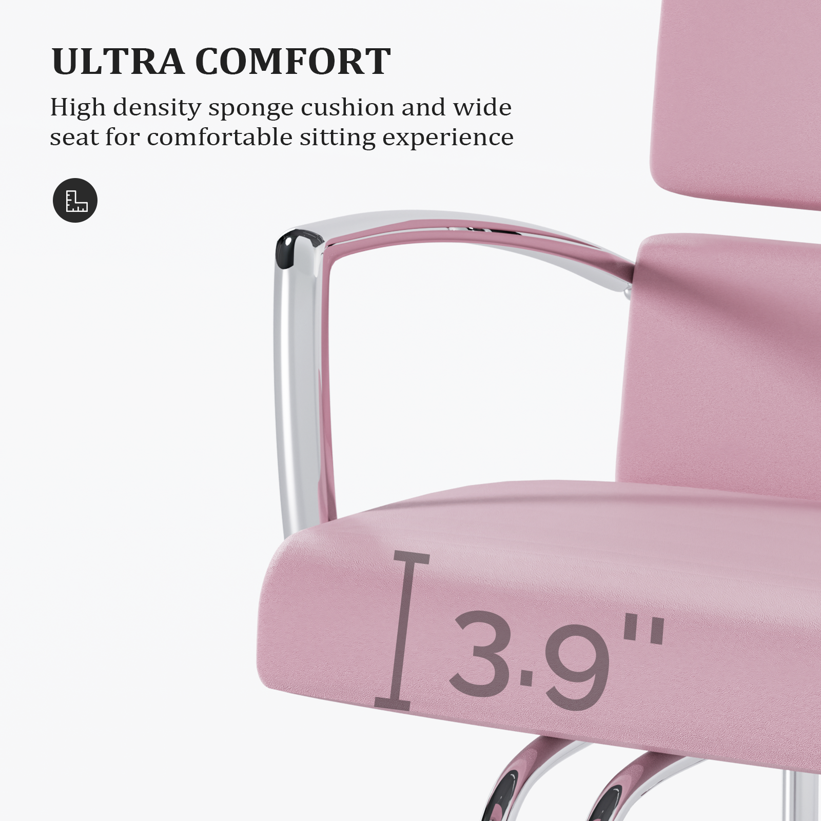 OmySalon Beauty Barber Chair Salon Hydraulic Styling Chair with 360 Degree Swivel
