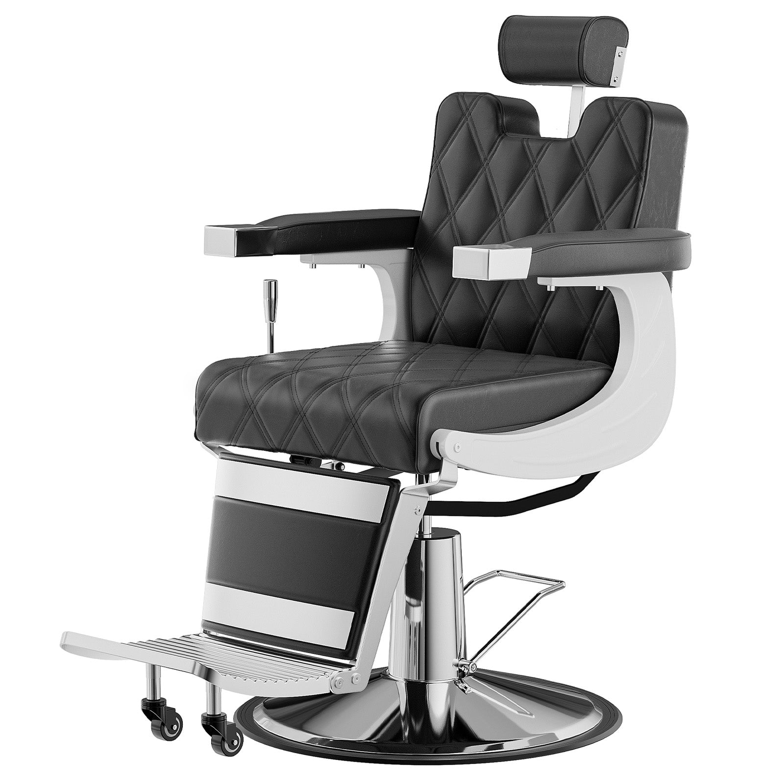 OmySalon Barber Chair Heavy Duty Hydraulic Recline Salon Chair