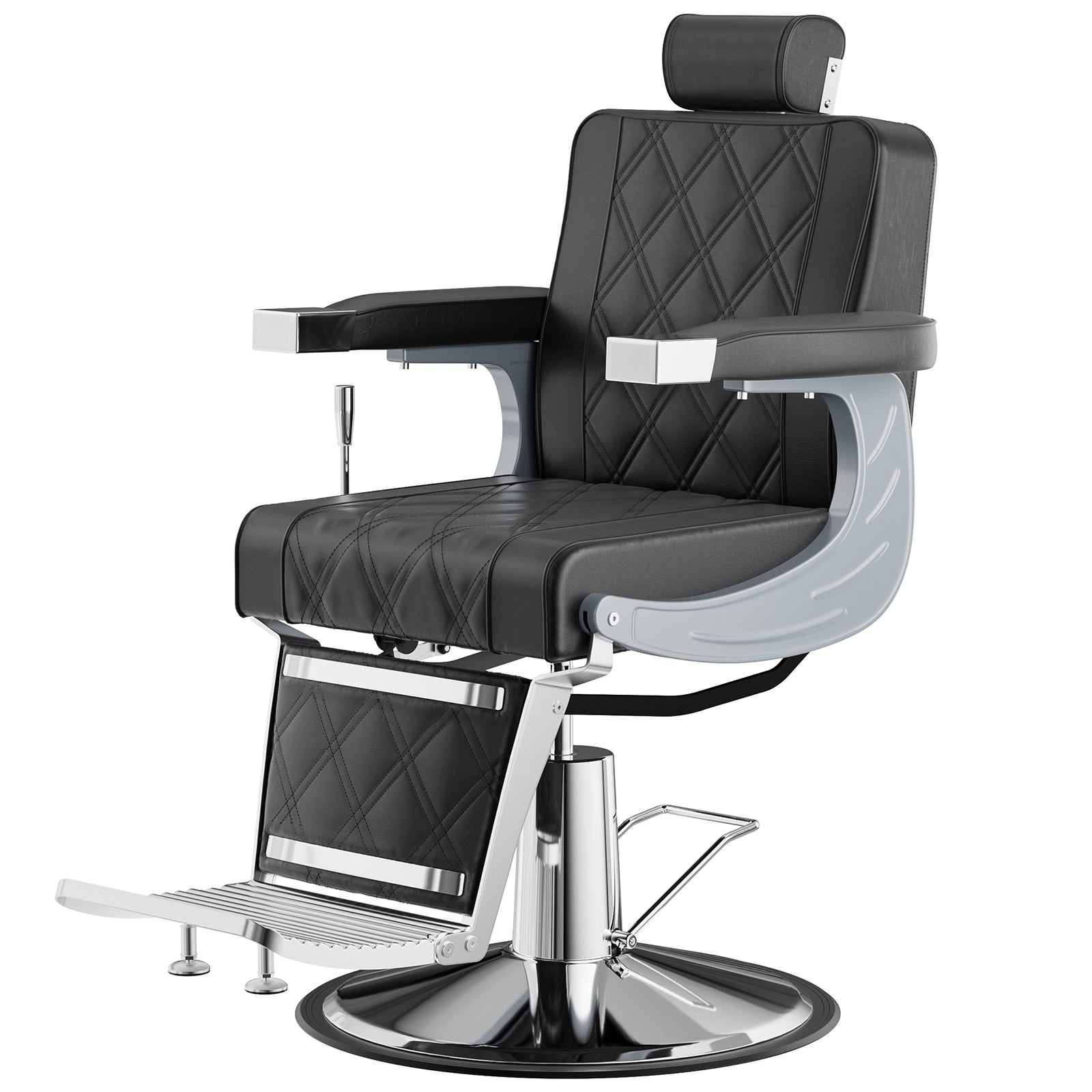 OmySalon BC1402 Modern Style Heavy Duty Hydraulic Recline Barber Chair