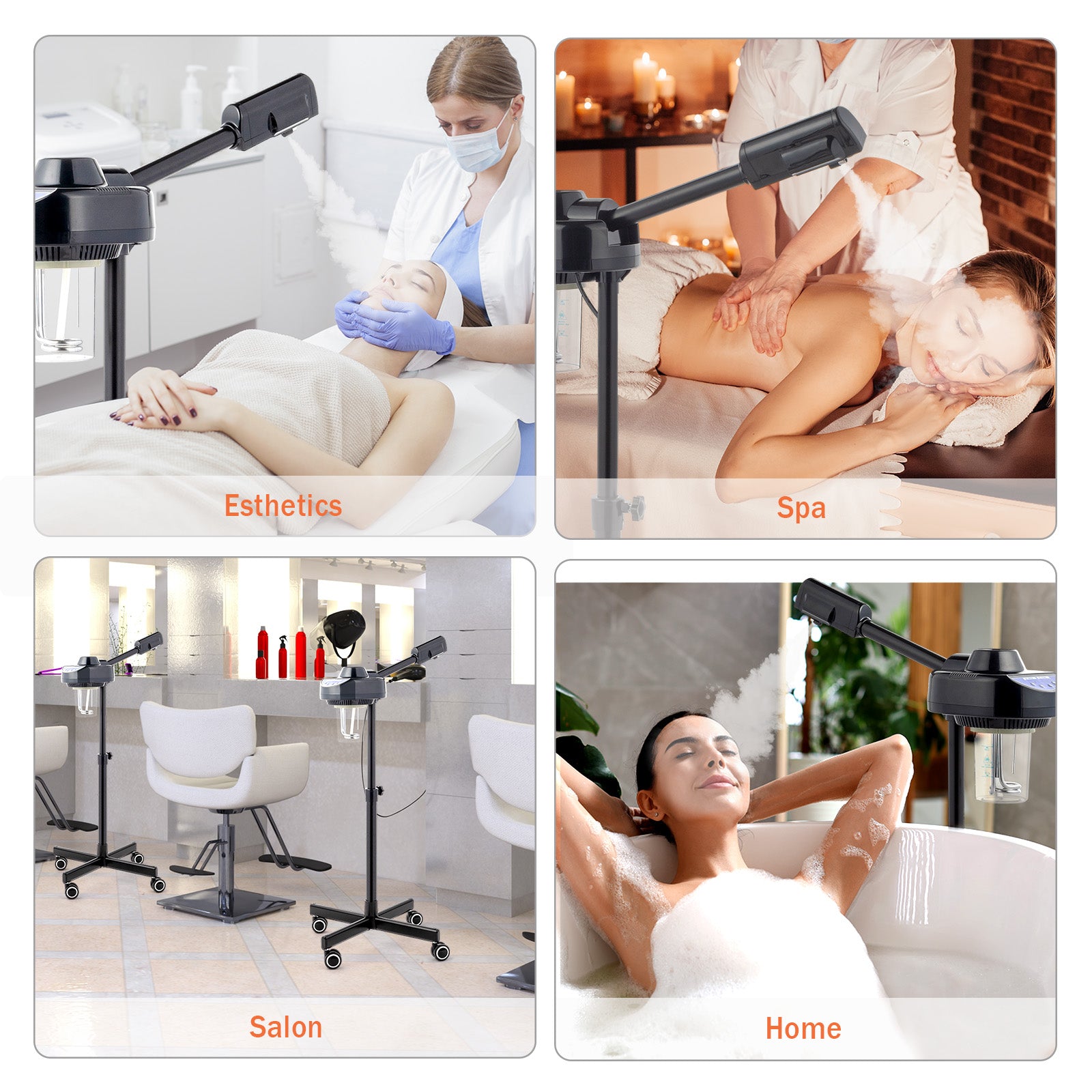 OmySalon Professional Esthetician Facial Steamer with Hot Ozone Mist