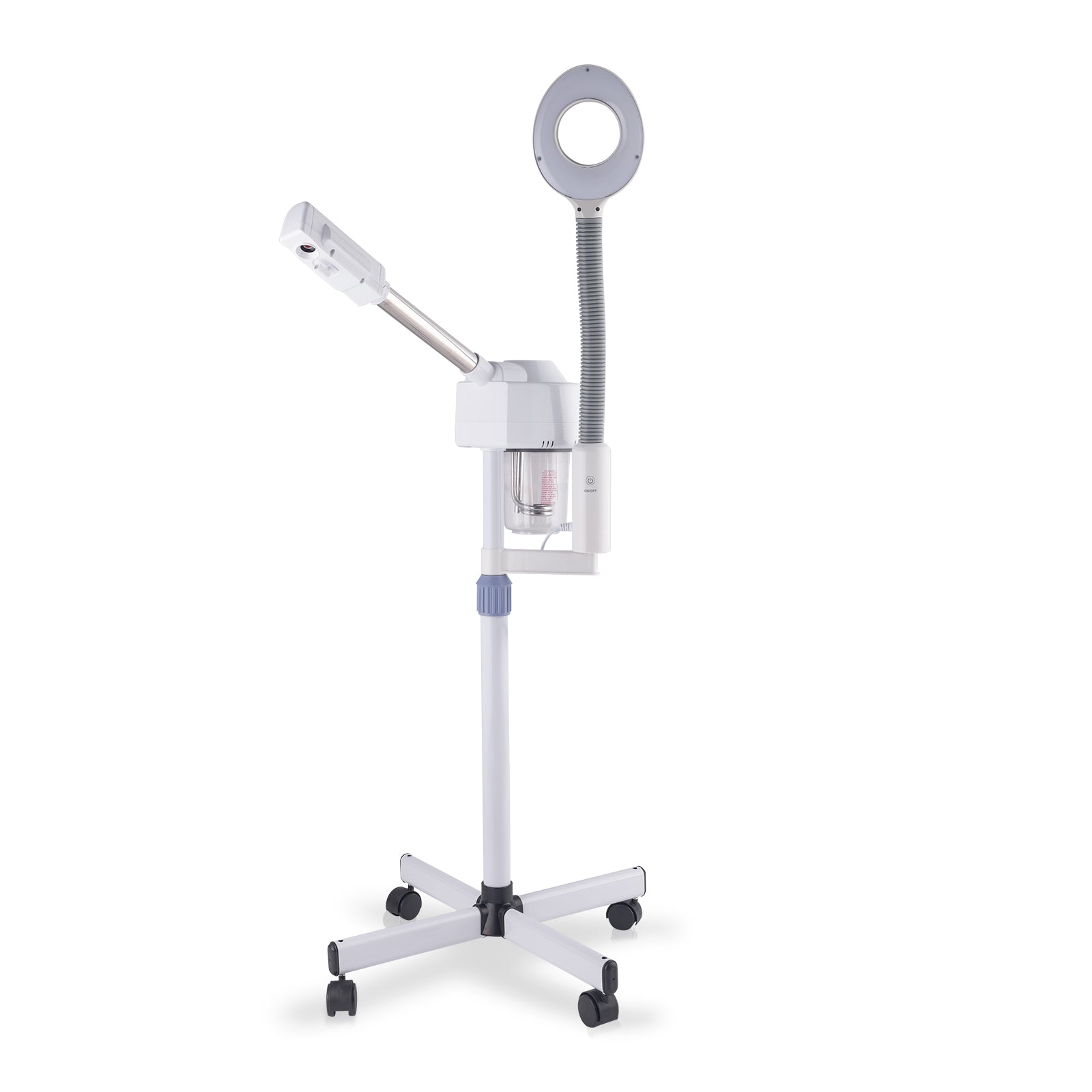 OmySalon 2 in 1 Professional Touch Screen Facial Steamer with 5X Magnifying Lamp