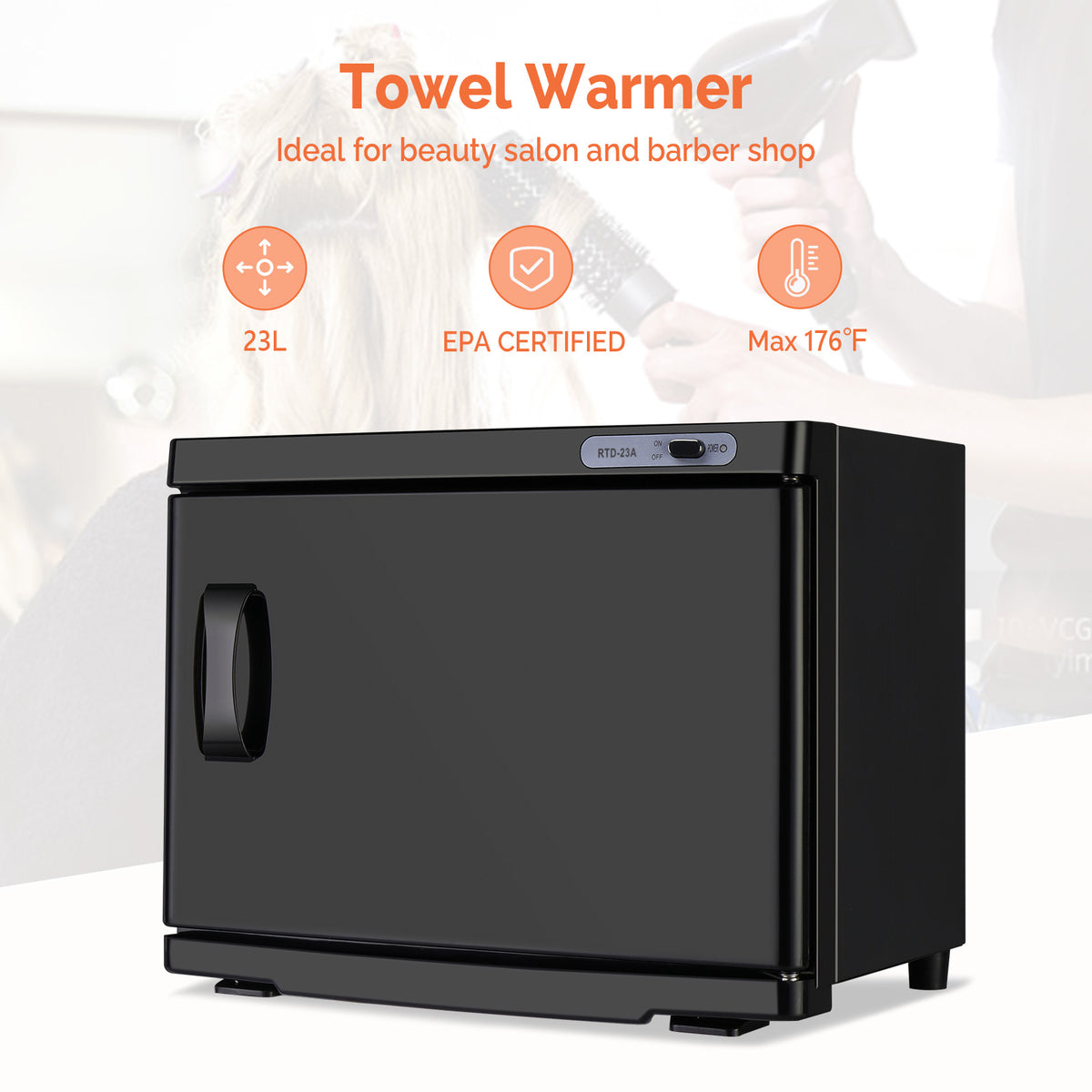 OmySalon 23L Hot Towel Warmer Cabinet for Facials Massage