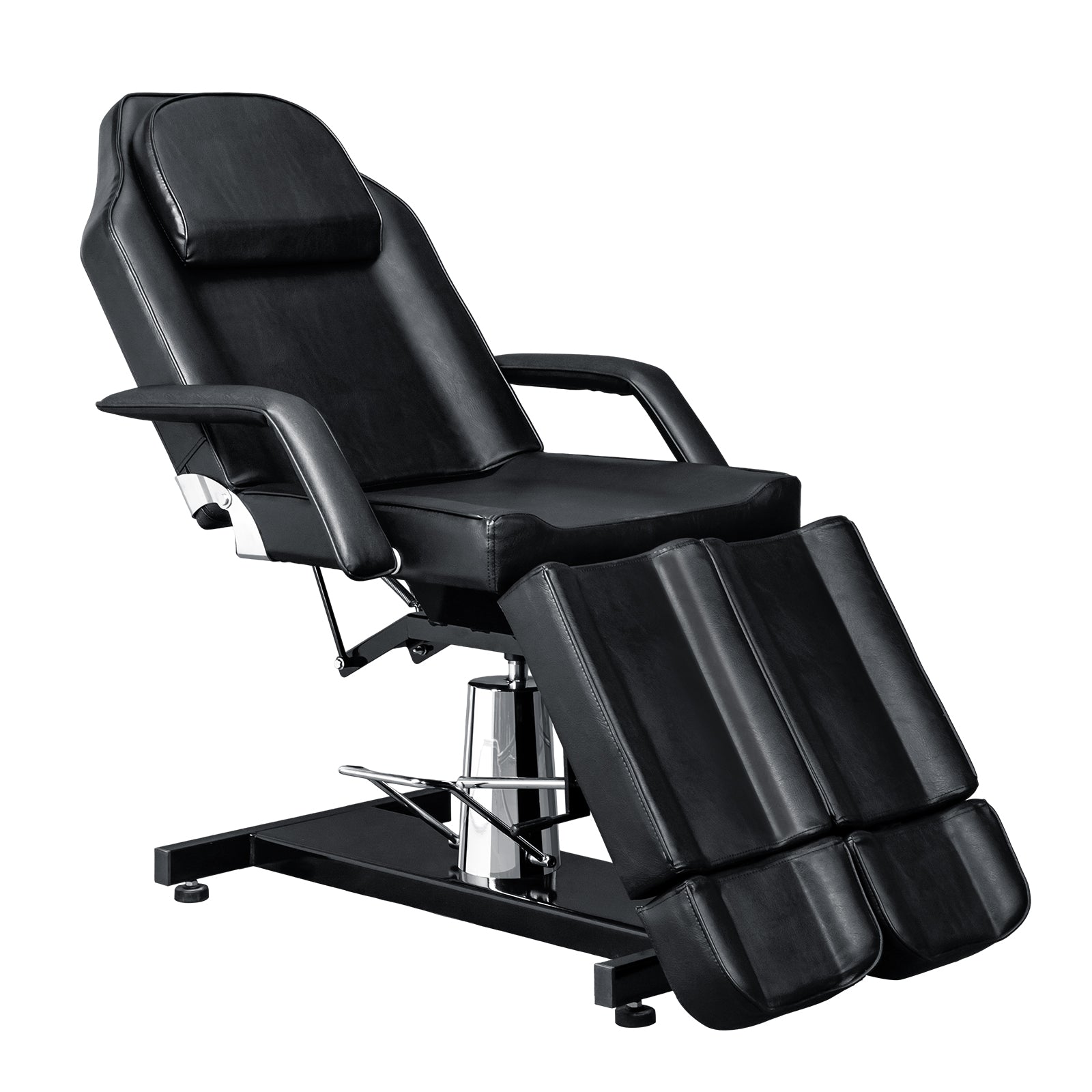 OmySalon HTBS 71in Professional 360 Degree Rotating Hydraulic Height Adjustable Facial Massage Tattoo Bed with 2 Adjustable Split Legs