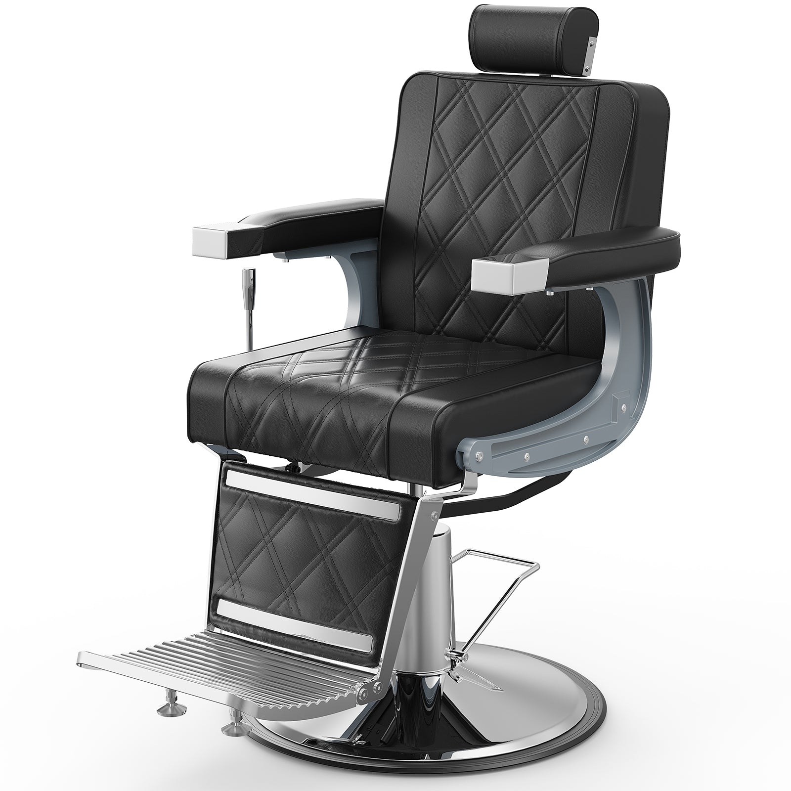 OmySalon BC1402 Modern Style Heavy Duty Hydraulic Recline Barber Chair