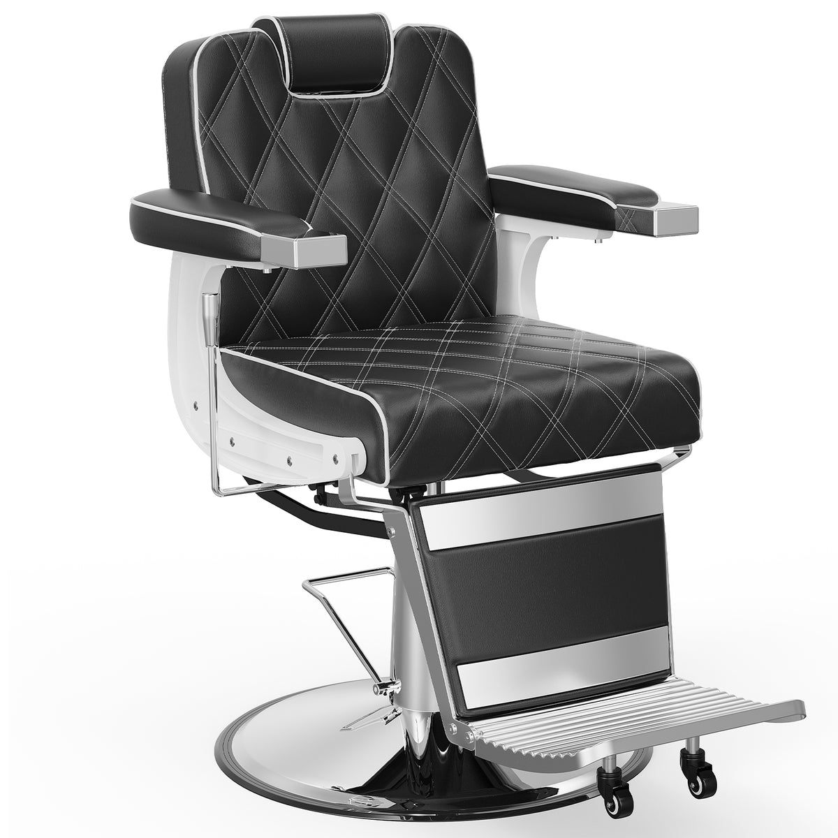 OmySalon BC1401 Modern Style Heavy Duty Hydraulic Recline Barber Chair