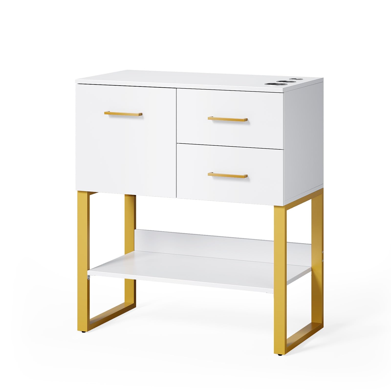 OmySalon HSCOC Salon Styling Storage Station w/2 Drawers 1 Cabinet 1 O