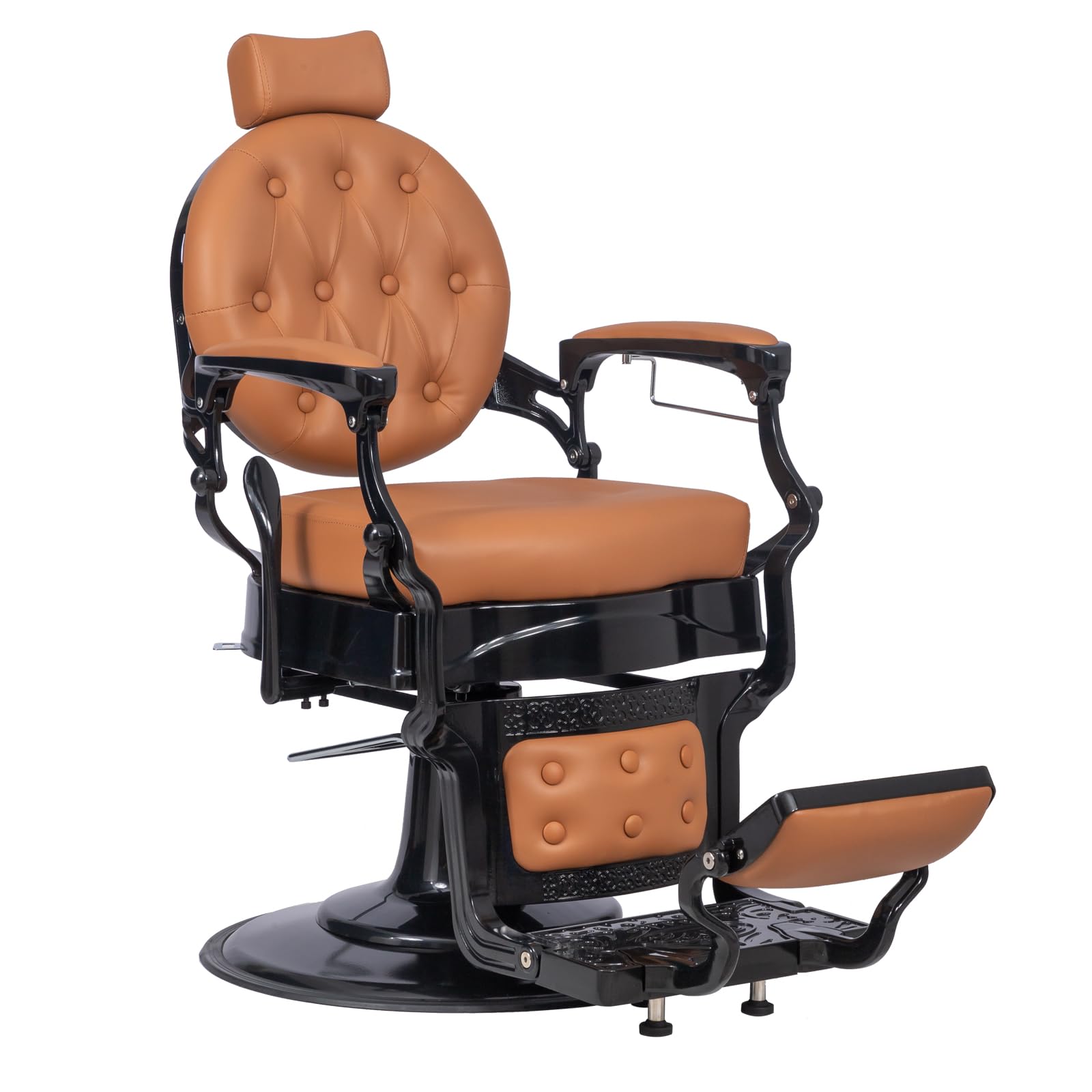 OmySalon BC1601 Vintage Style Heavy Duty Hydraulic Recline Barber Chair