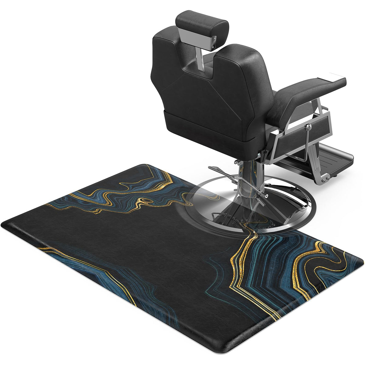 OmySalon Rectangle Salon Anti Fatigue Mat for Round Base Hair Stylist