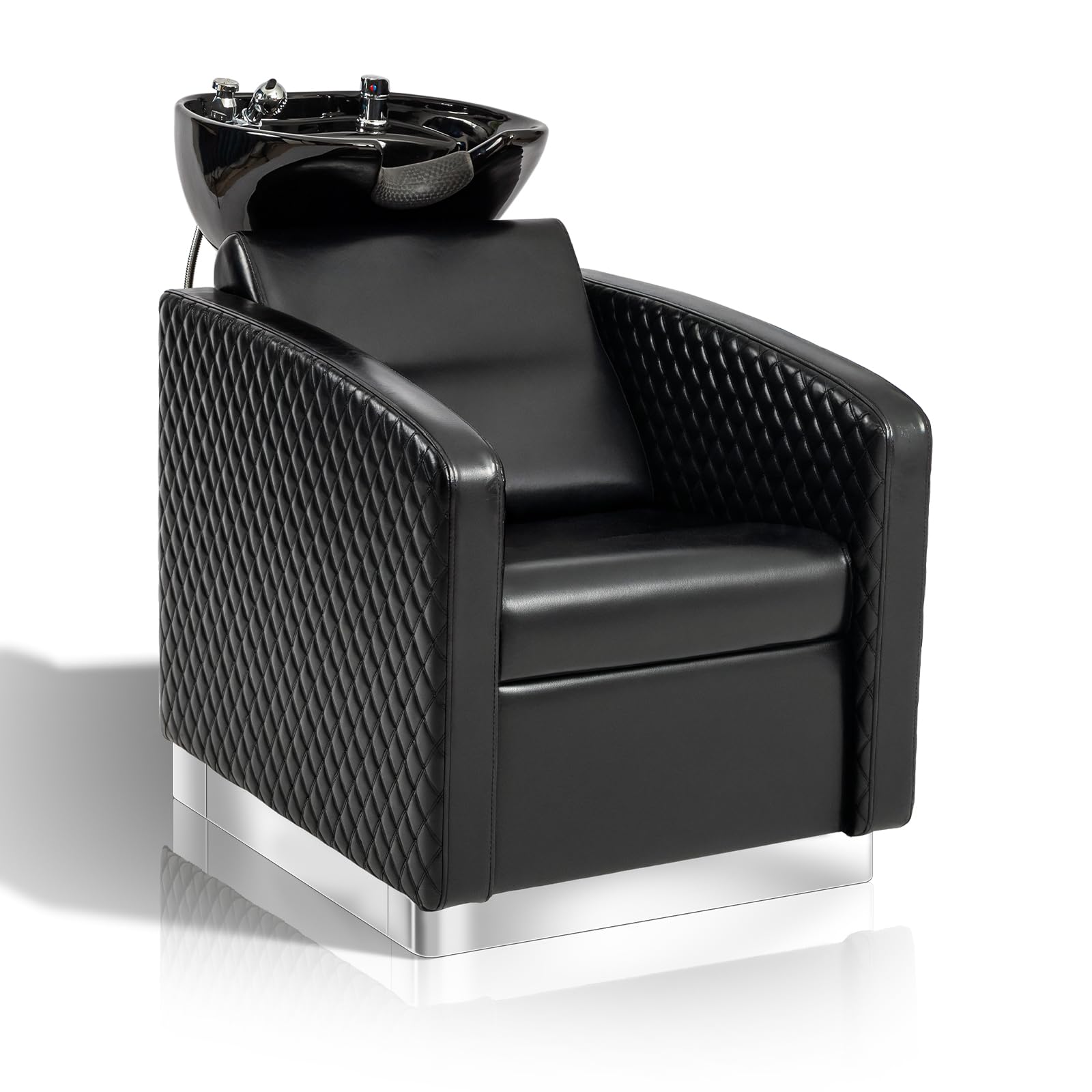 OmySalon BU1901 Salon Shampoo Bowl and Chair Backwash Unit with Large