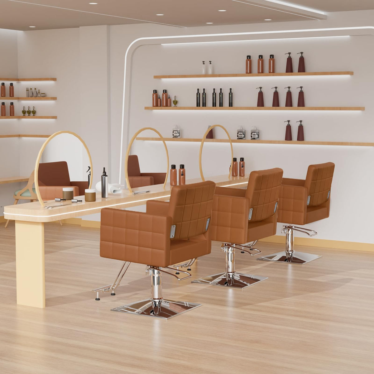 OmySalon Modern Salon Shampoo Bowl Unit & Salon Chair Bundle