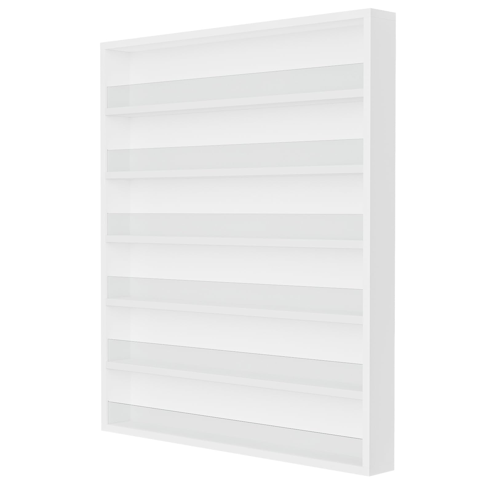OmySalon 6 Layers Wall Mount Nail Polish Organizer Rack w/Acrylic Baffle