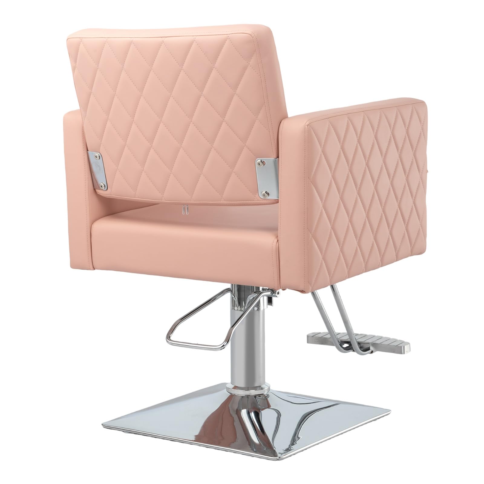 OmySalon Hydraulic Barber Chair Heavy Duty 360-Degree Swivel Wide Seat Hair Styling Chair