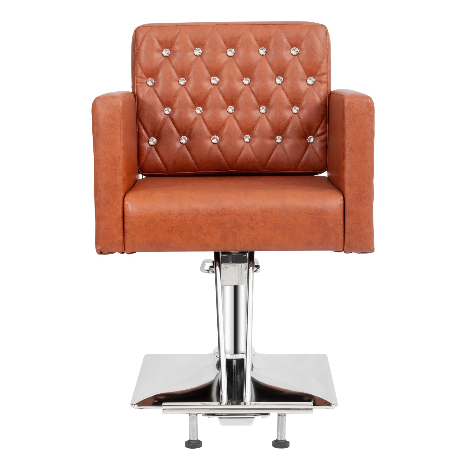 OmySalon SC2801 Modern Heavy Duty Hydraulic Swivel Hair Stylist Salon Chair with Curved Armrests