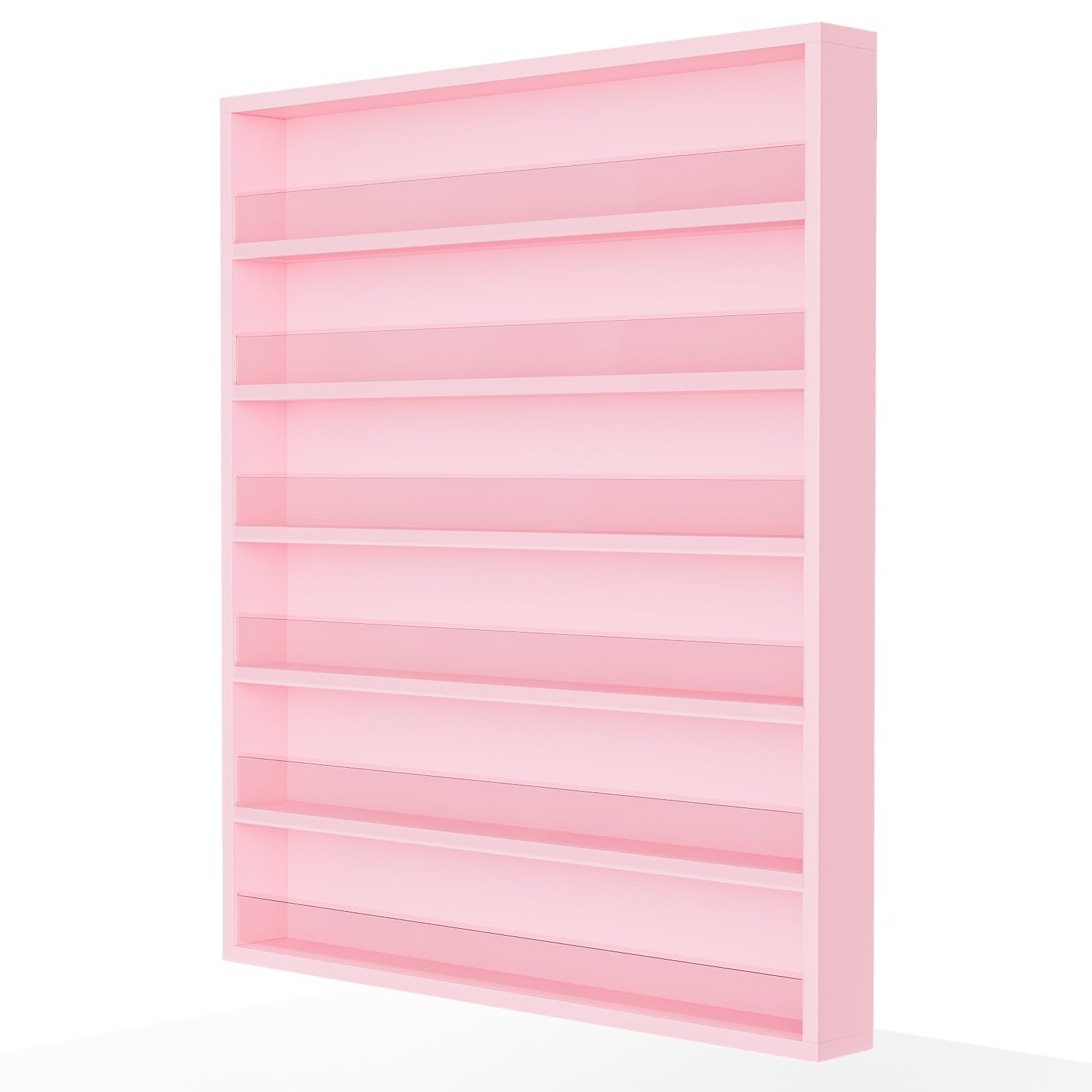 OmySalon 6 Layers Wall Mount Nail Polish Organizer Rack w/Acrylic Baffle