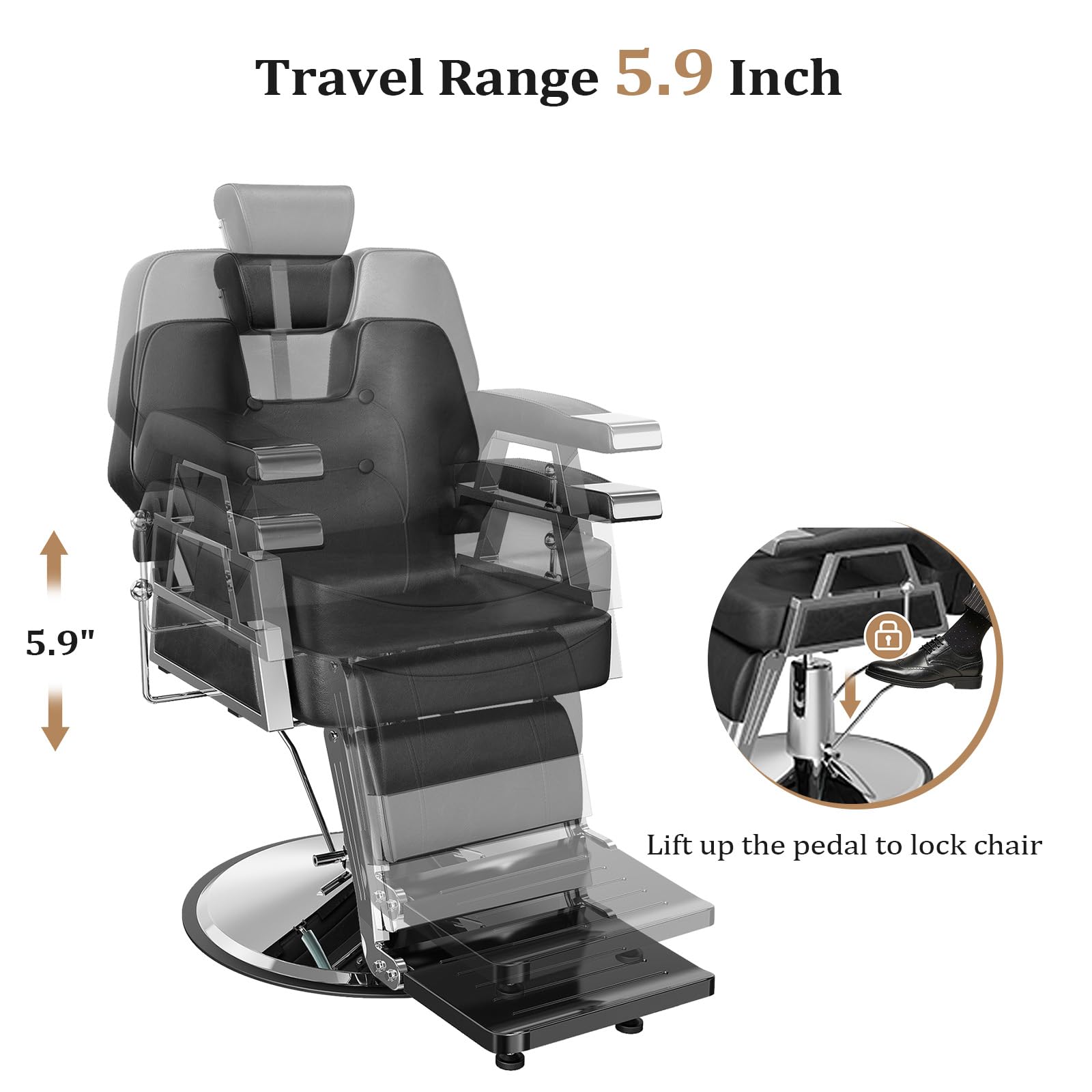 OmySalon Modern Classic Barber Chair Parts