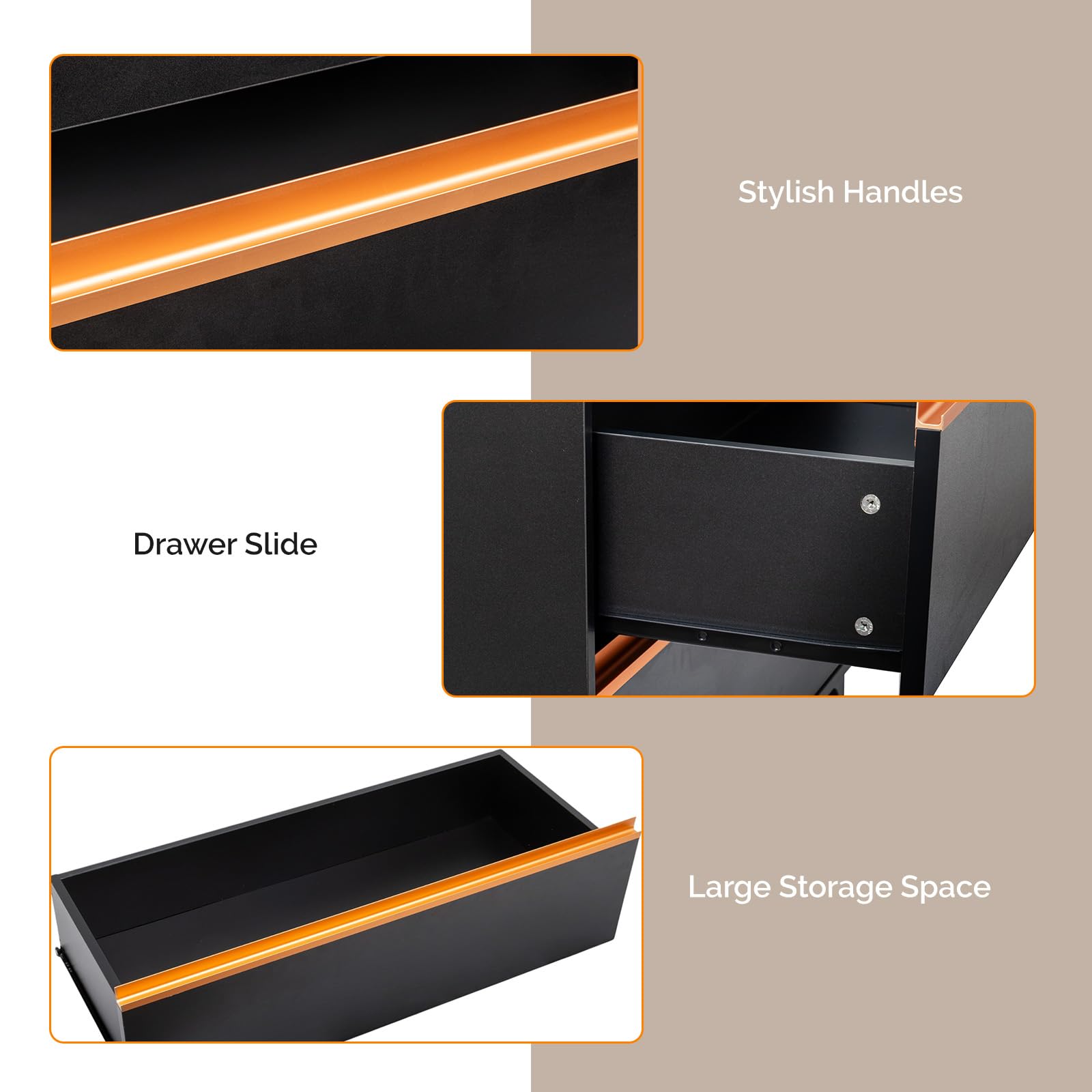 OmySalon HSCSM Salon Styling Storage Station w/Square Mirror & 3 Drawers 3 Hair Dryer Holders