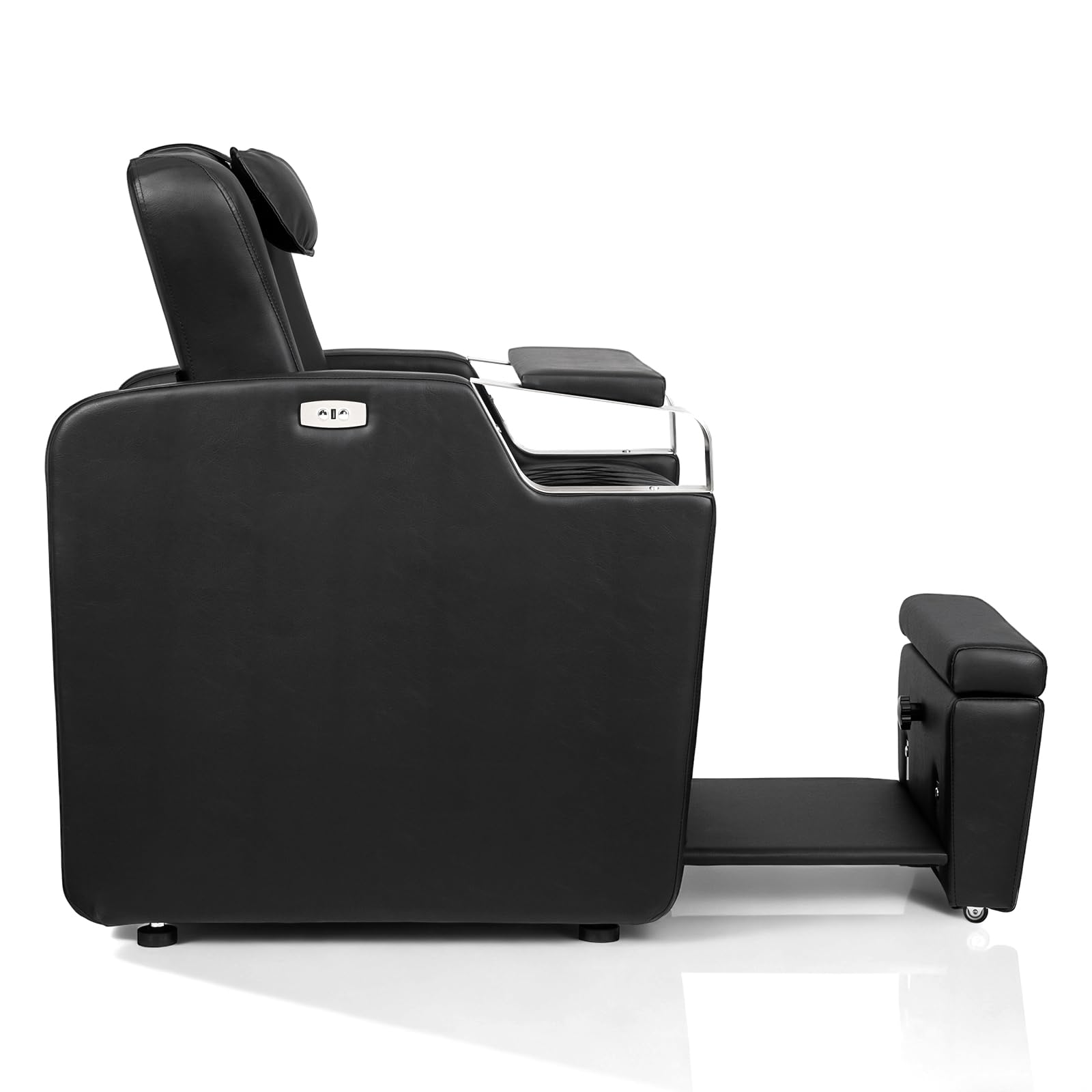 OmySalon PCE-WRS Electric Pedicure Chair with Adjustable Backrest & Movable Hand Pillow & Hidden Storage Platform