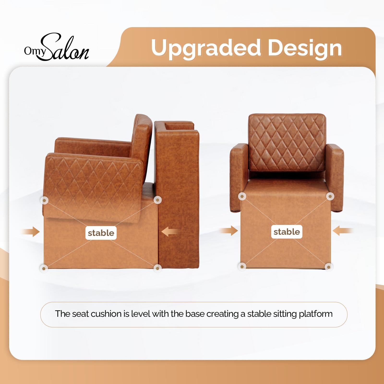 OmySalon DC1201 Professional Extra Wide Seat Dryer Chair