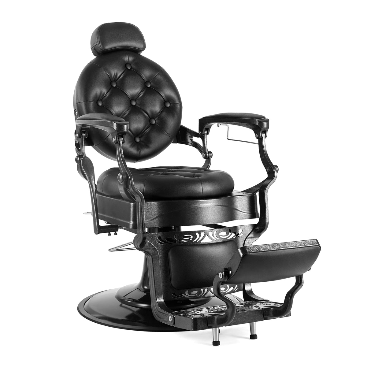 OmySalon BC1101 Vintage Style Heavy Duty Hydraulic Recline Barber Chair