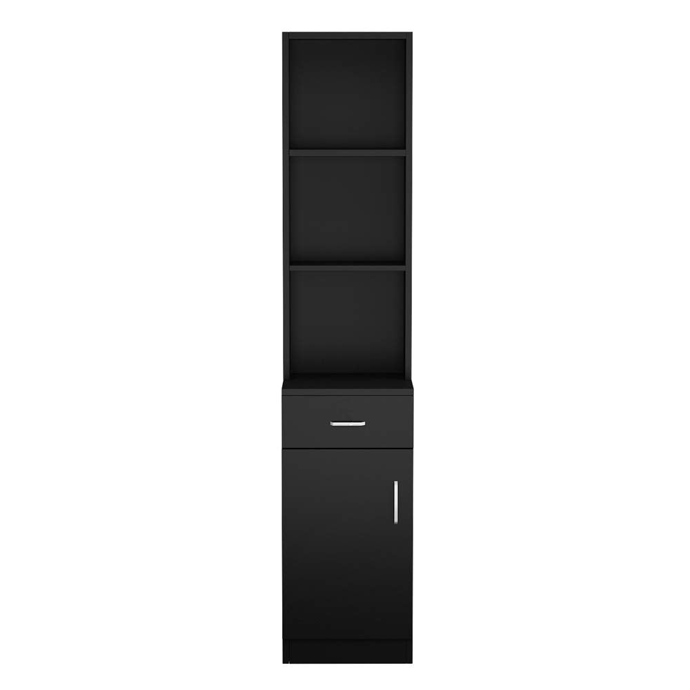 OmySalon FSS-01 Barber Storage Station Cabinet w/5 Compartments 1 Drawer 1 Door
