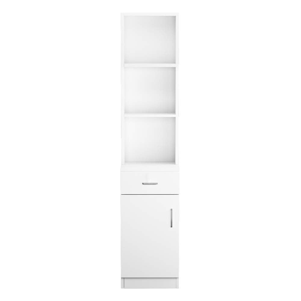 OmySalon FSS-01 Barber Storage Station Cabinet w/5 Compartments 1 Drawer 1 Door