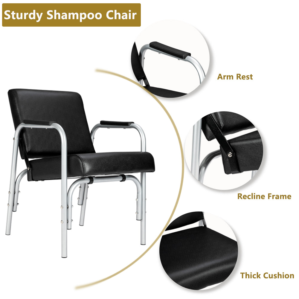 OmySalon Salon Shampoo Chair Auto Recline Barber Chairs Salon Equipment Chairs