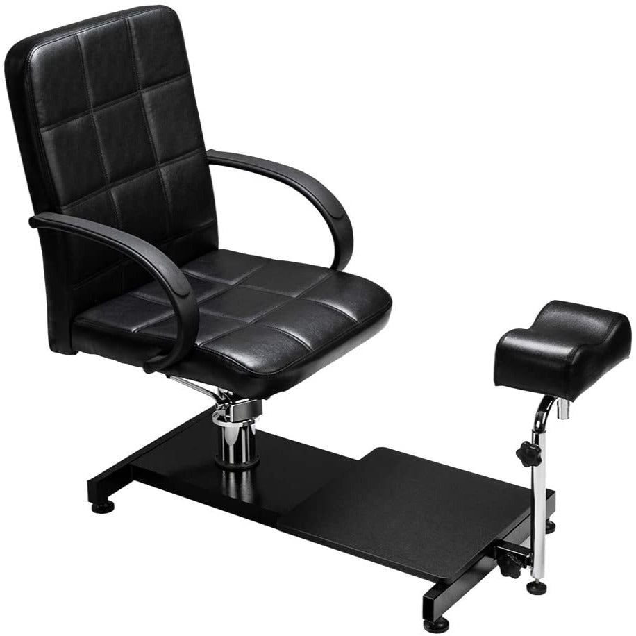 OmySalon PC-B Foot Massage Pedicure Unit with Height Adjustable Hydraulic Chair & Retractable Foot Rest