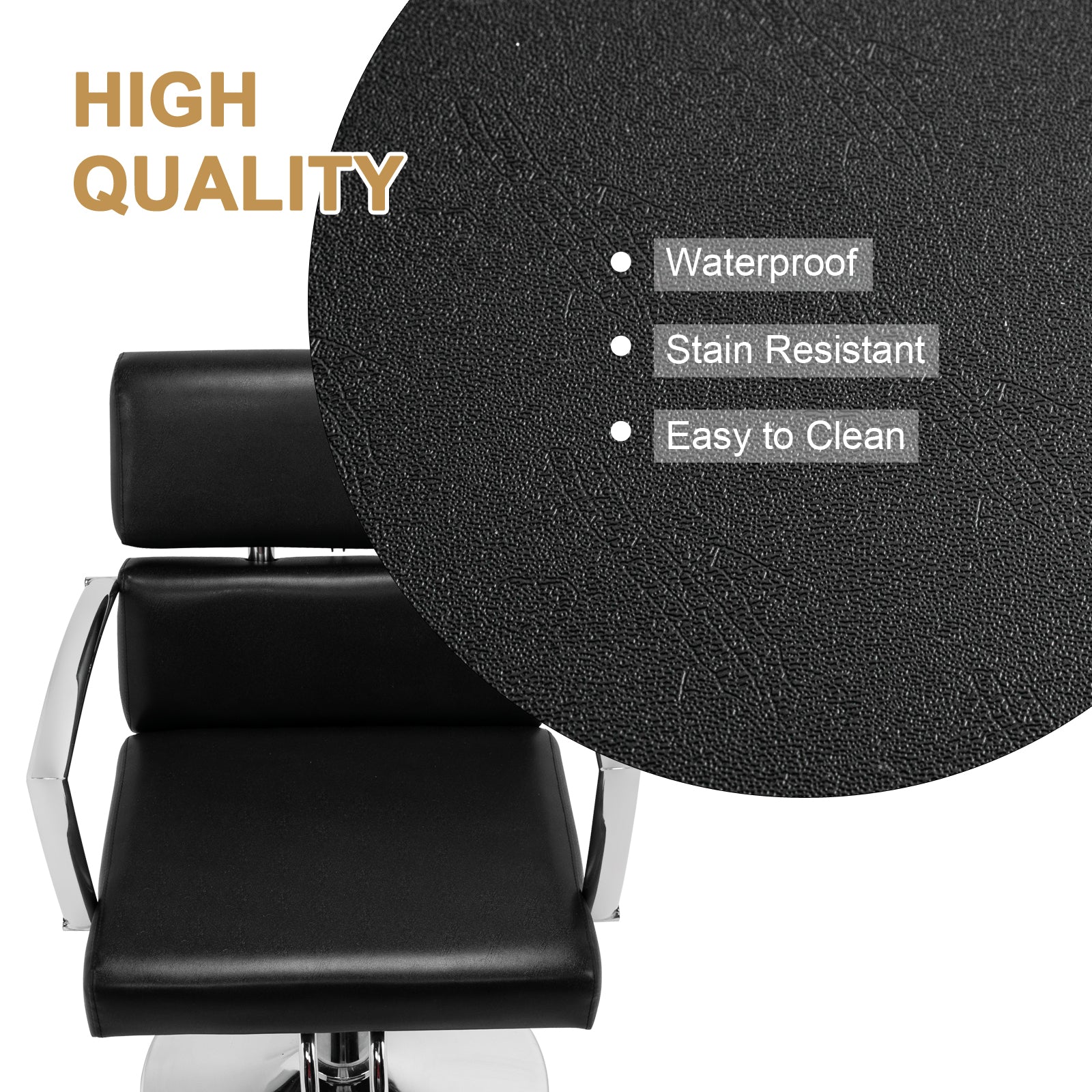 OmySalon Beauty Barber Chair Salon Hydraulic Styling Chair with 360 Degree Swivel
