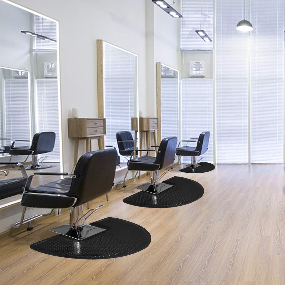 OmySalon Anti Fatigue Mat Salon Barber Mat for Hair Stylist 1/2in Thick Diamond Plate Pattern