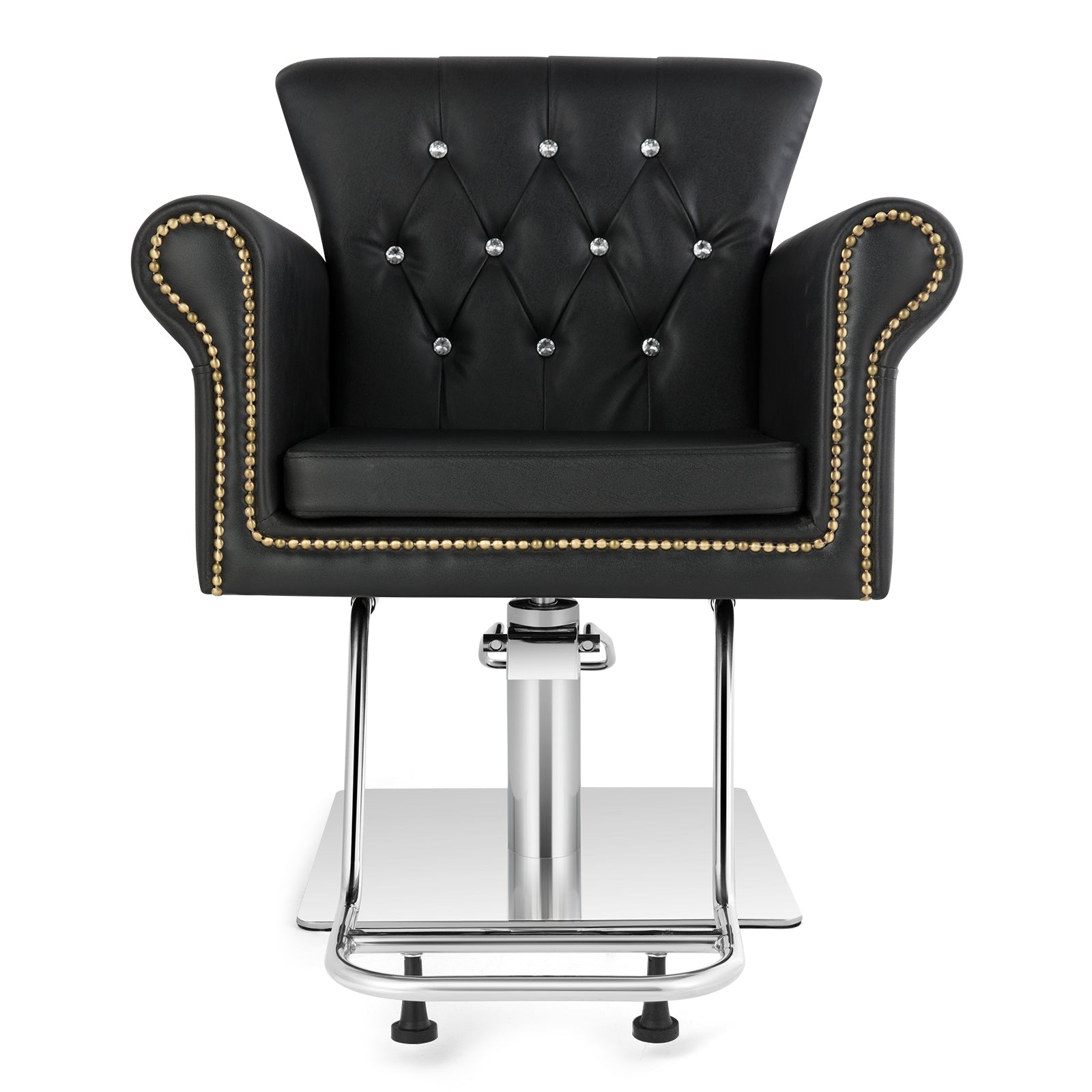 OmySalon Barber Chair Hydraulic Styling Chair Spa Styling Hairdressing Tattoo Equipment Black