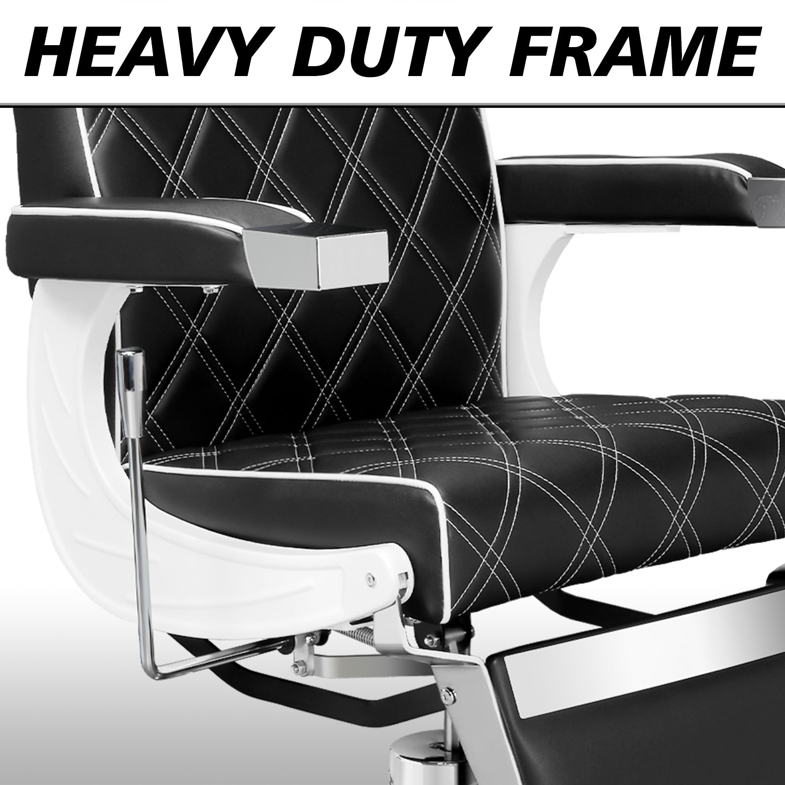 OmySalon Barber Chair Heavy Duty Hydraulic Recline Salon Chair