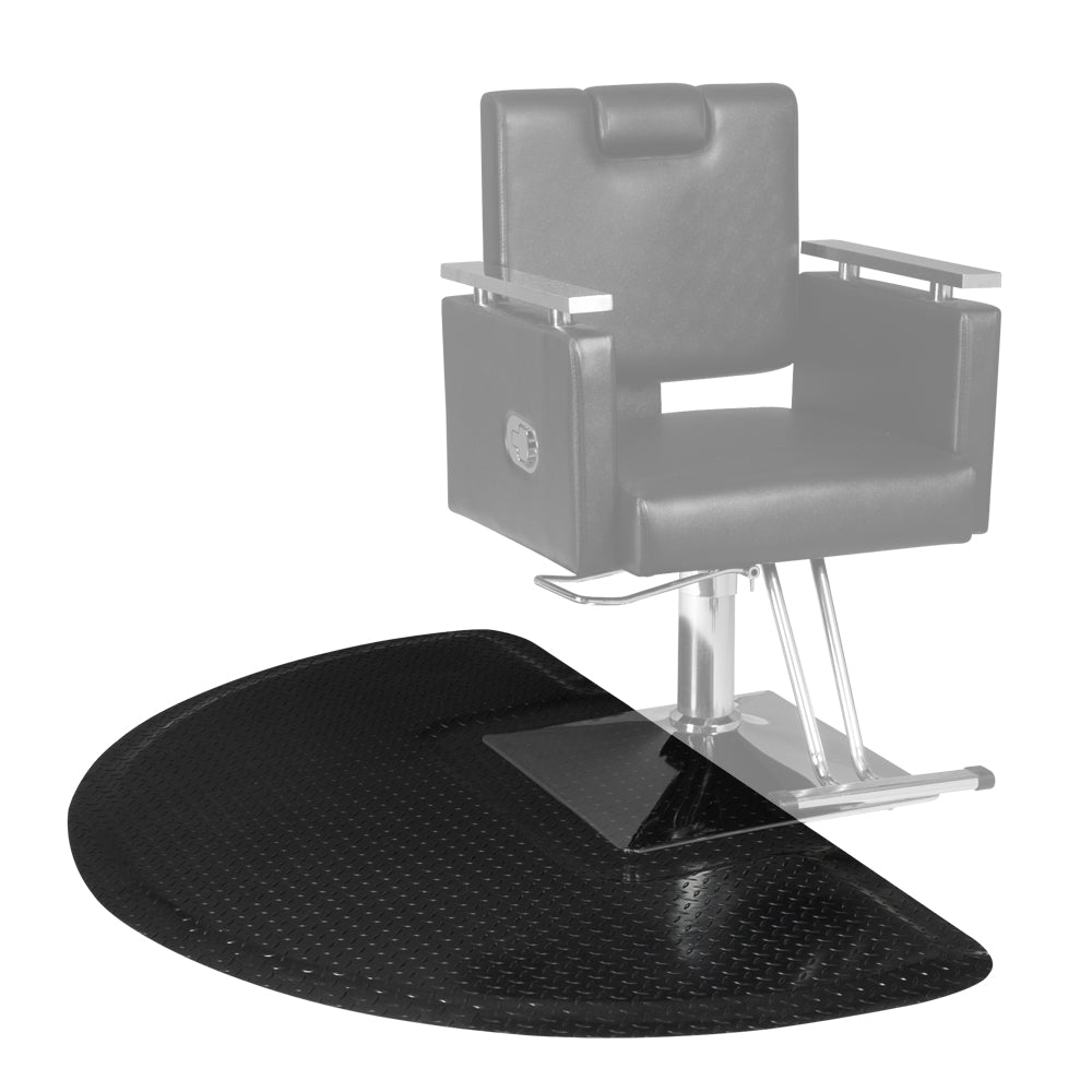 OmySalon Anti Fatigue Mat Salon Barber Mat for Hair Stylist 1/2in Thick Diamond Plate Pattern