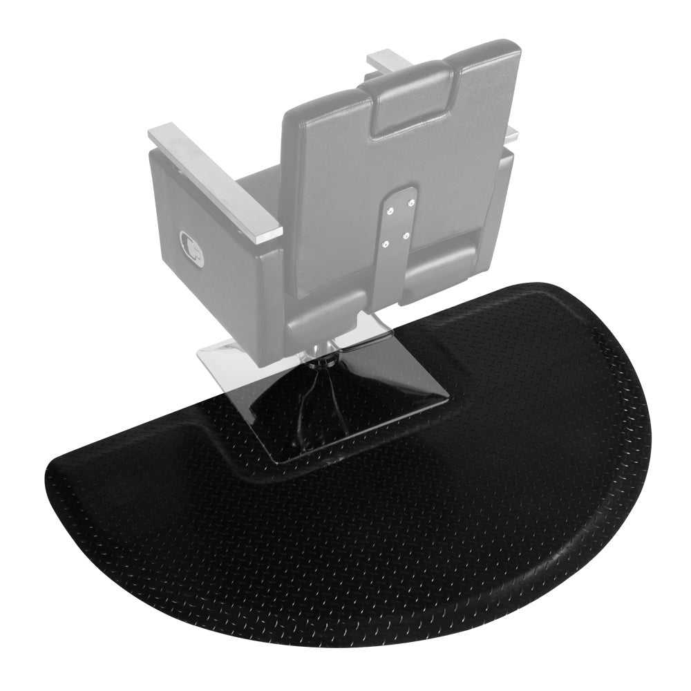 OmySalon Anti Fatigue Mat Salon Barber Mat for Hair Stylist 1/2in Thick Diamond Plate Pattern