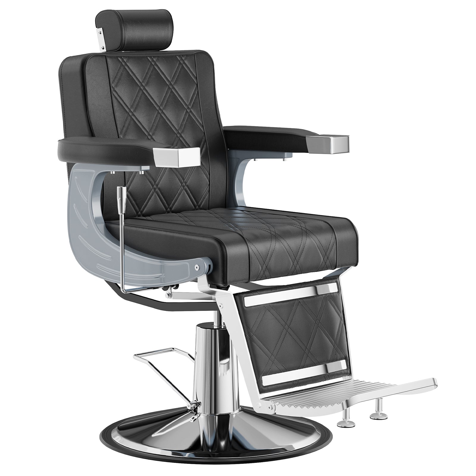 OmySalon BC1402 Modern Style Heavy Duty Hydraulic Recline Barber Chair