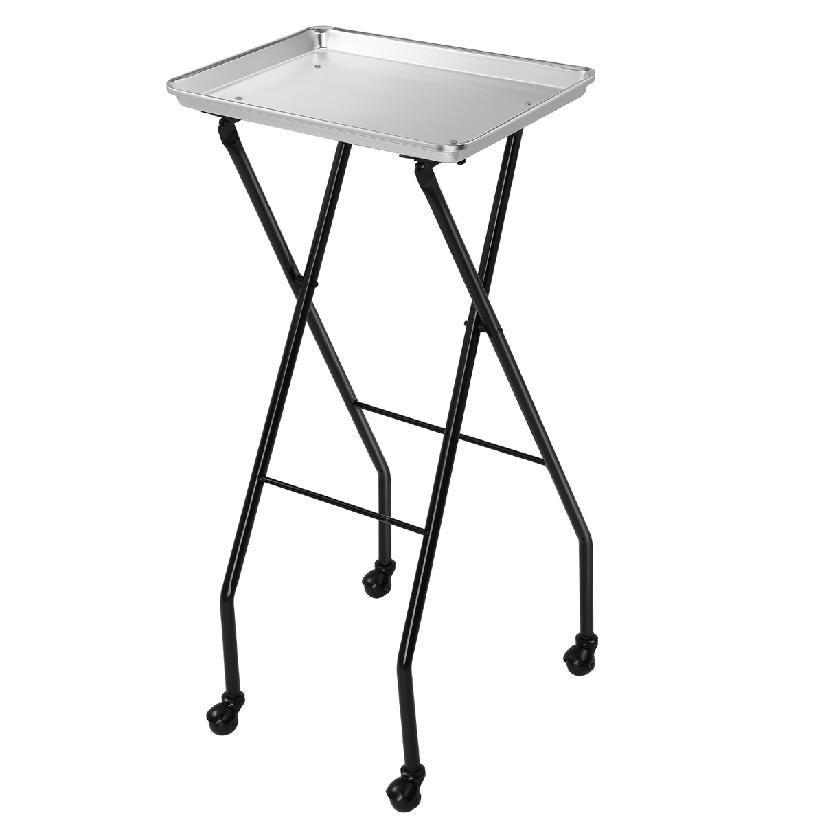 OmySalon Foldable Rolling Salon Tray Trolley Cart on Wheels