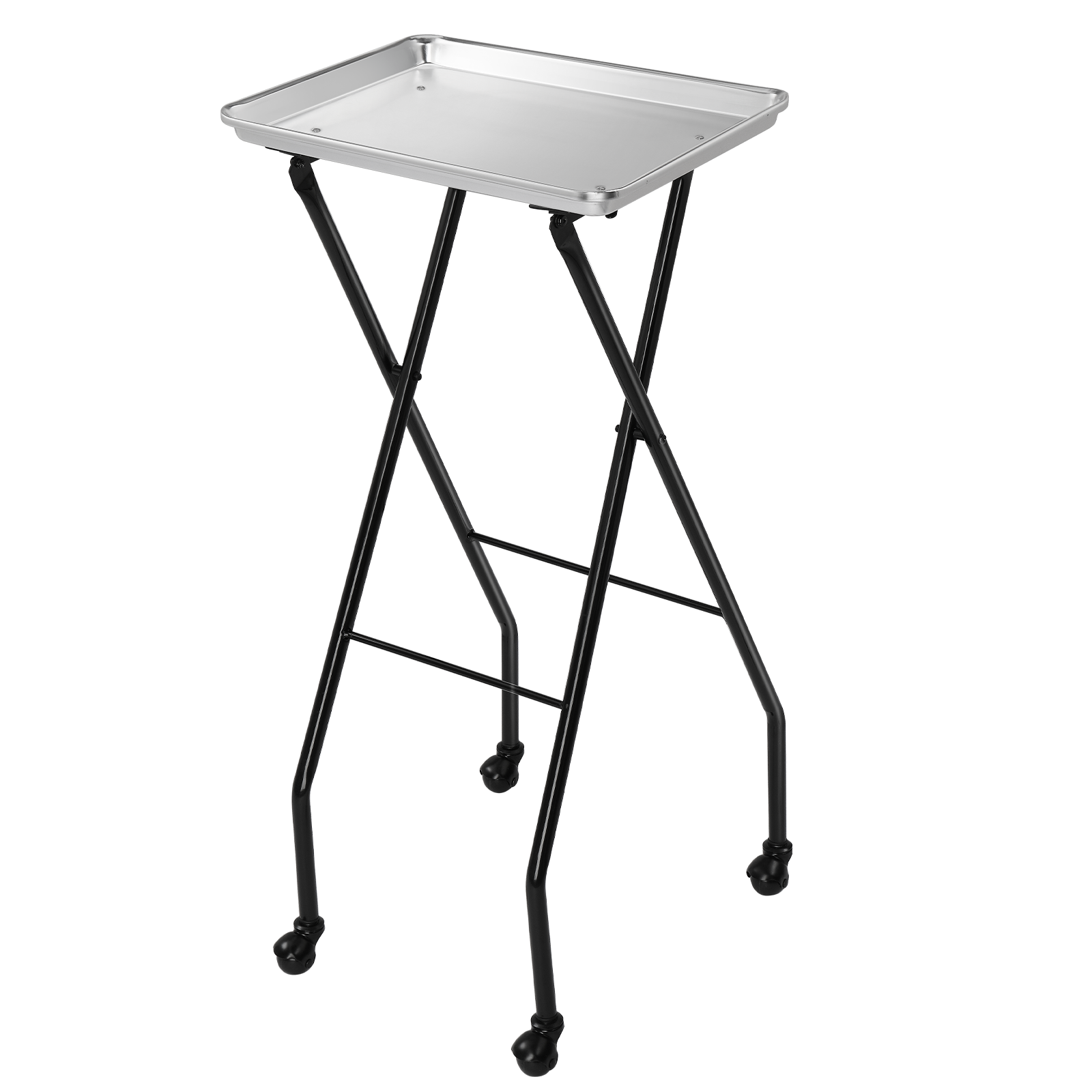 OmySalon ST1401 Foldable Rolling Salon Tray Trolley Cart on Wheels