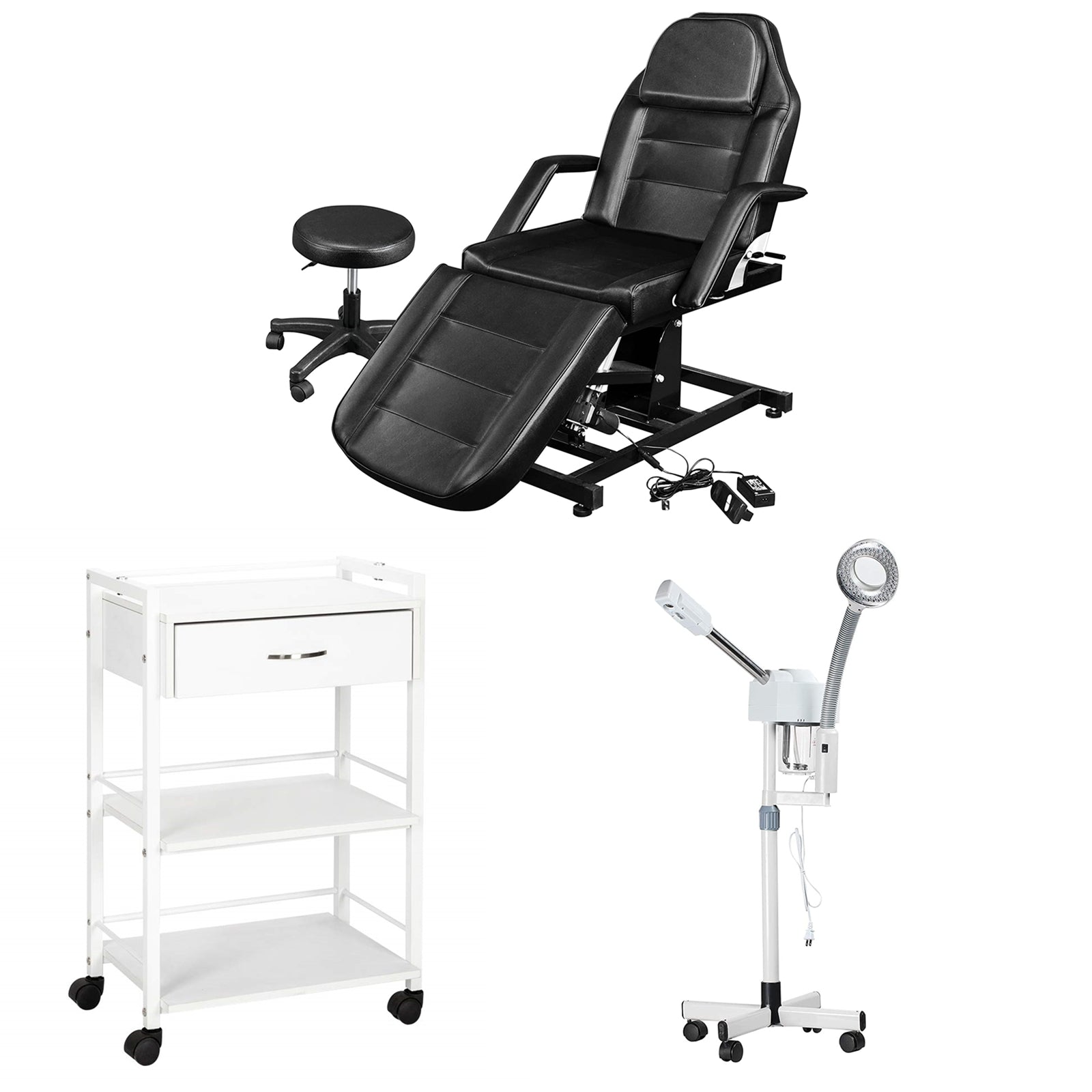 Omysalon 1 Operator Spa Package Set Black/white