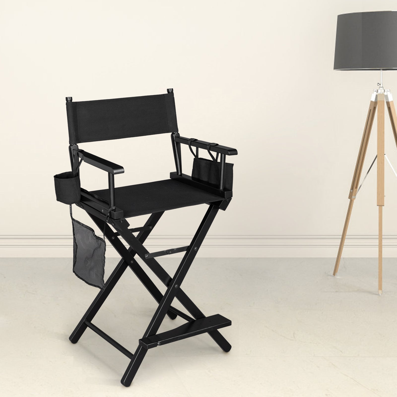 Omysalon 24in Director Chair Folding Artist Makeup Chair