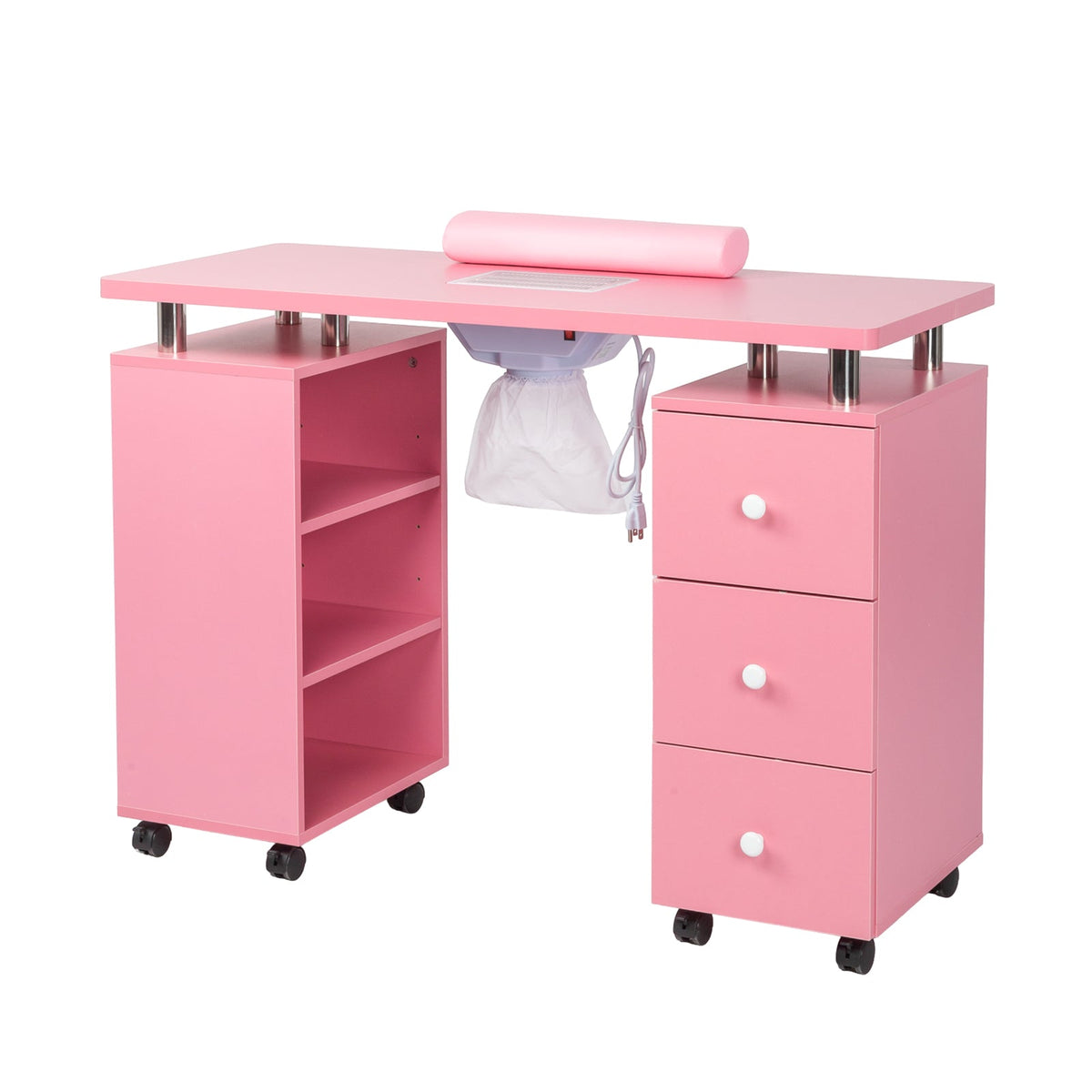 Omysalon Manicure Table w/Electric Dust Collector