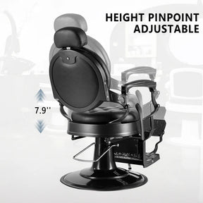 OmySalon Vintage Barber Chair & Anti-Fatigue Mat Bundle