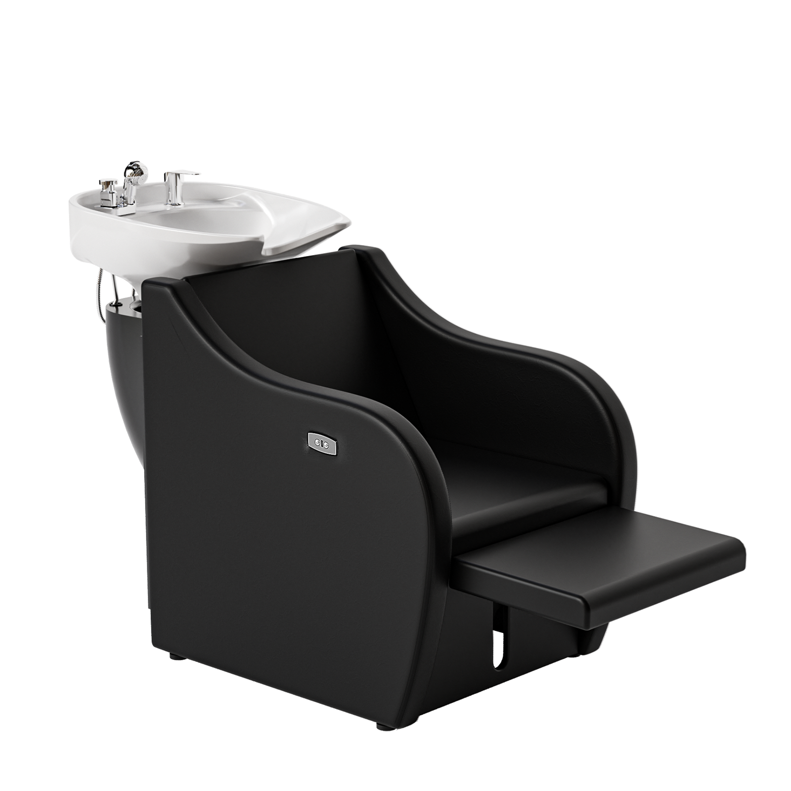 OmySalon Shampoo Sink for Salon, Hair Wash Chair with Electric Footrest