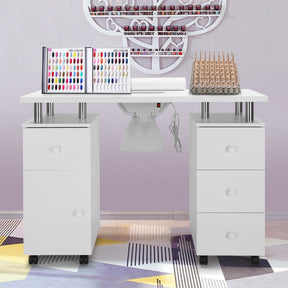 Omysalon Manicure Table w/Electric Vent