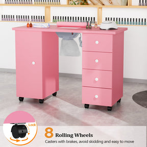 Omysalon Manicure Table w/Electric Dust Collector