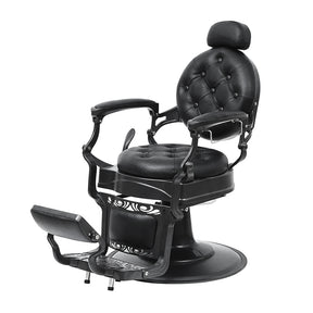 OmySalon Vintage Style Heavy Duty Hydraulic Recline Barber Chair